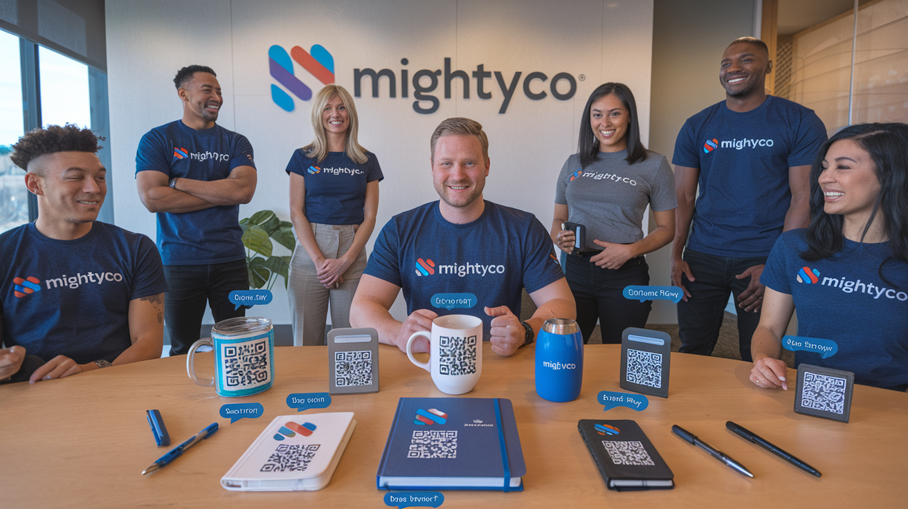 MightyCo uses Promo Merch with AI for Onboarding employees and new clients.